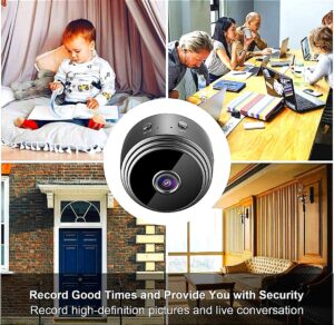 NHS WiFi Spy Camera Hidden for Home Outdoor High HD Focus Spy Magnet Mini Live Stream Night Vision IP Wireless 1080P Audio Video Hidden Indoor Nanny Camera for Home Offices Security Multicolor - Image 7