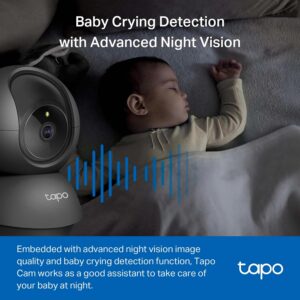 Tapo C201 360° 2MP 1080p Full HD Pan/Tilt Home Security Wi-Fi Smart Camera| Alexa Enabled| 2-Way Audio| Night Vision| Motion Detection| Sound and Light Alarm| Indoor CCTV Black - Image 6