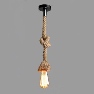 Desidiya Pendant Rope Lights for Ceiling Hanging, Bulb Not Included - Pack of 6 - Image 3