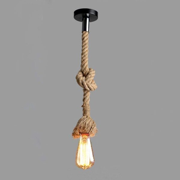 Desidiya Pendant Rope Lights for Ceiling Hanging, Bulb Not Included - Pack of 6 - Image 3