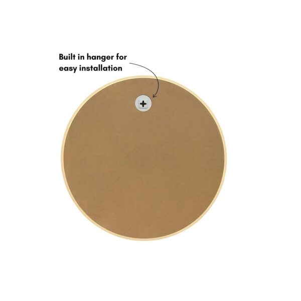 The arts box Round Mirror for Bathroom, Gold Circle Mirror for Wall Mounted, Modern Brushed Brass Metal Frame Round Mirror for Wall Decor, Vanity, Living Room, Bedroom, Framed (Gold, 24Inch) - Image 6