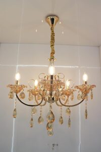 𝓐𝓻𝓽𝓲𝓼𝓽𝓻𝔂 K9 Crystal Italian 5-Light Gold Crystal Chandelier Lighting | Elegant Ceiling Light Fixture for Dining Room, Living Room, Bedroom, Hallway: Bring a Touch of Florence to Your Home - Image 7