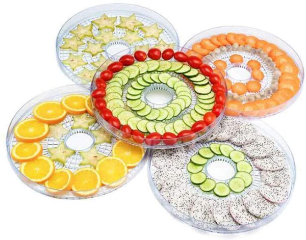 Food Dehydrator Machine, Snacks Food Dryer, Fruit Vegetable Food Jerky Spice,Meat Drying Machine, Multiple Use, Multifunction Kichen Dehydrator Machine with 5 Stackable Trays - Image 7