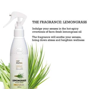 AIR-ROMA Lemon Grass & Lavender Air Fresheners Sprays (Pack of 2 x 200 ml each) | For Home, Office, Hotel Room & Bathrooms | Long-lasting Odor Eliminator - Image 3