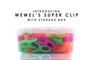 WEWEL® Premium Cloth Clips for Drying Clothes - Multipurpose Clothes Pins for Indoor and Outdoor Use - Strong and Durable Clips for Clothes Drying, Hanging, and Organizing(24 RYNO SUPER CLIP)(WITH STORAGE BOX) (MINI JUMBO) - Image 4