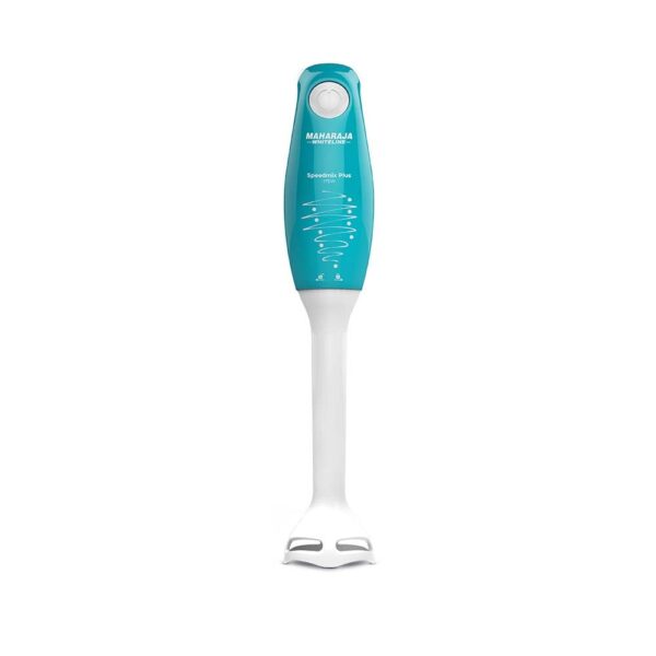 Maharaja Whiteline Speedmix Plus Hand Blender with Stainless Steel Blades | Long Lasting Performance with 175 Watts Motor | Detachable Plastic Foot | 2 Year warranty (Turquoise Blue & White) - Image 2