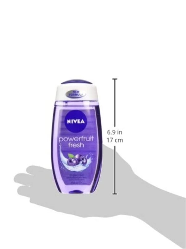 NIVEA Fresh Power Fruit 250ml Body Wash| Shower Gel with Real Fruit Extracts| Pure Glycerin for Instant Soft & Summer Fresh Skin|Microplastic Free |Clean, Healthy & Moisturized Skin - Image 4