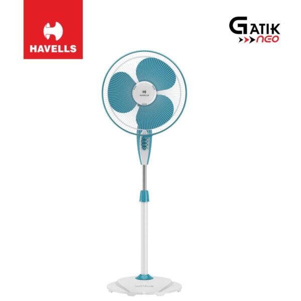 Havells Gatik Neo 400mm Pedestal Fan (Aqua Blue) - Image 8