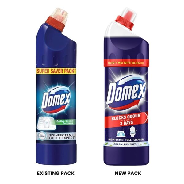 Domex Disinfectant Expert Toilet Cleaner, 1 ltr, Removes Tough Stains and Odour, Provides Long Lasting Freshness And Hygiene (Pack of 2) - Image 4