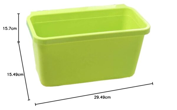 SHREYAGN Plastic Kitchen Cabinet Door Hanging Trash Garbage Plastic Hanging Trash Bin Garbage Holder And Food Waste Bin For Kitchen (Multicolour), Open-Top - Image 3