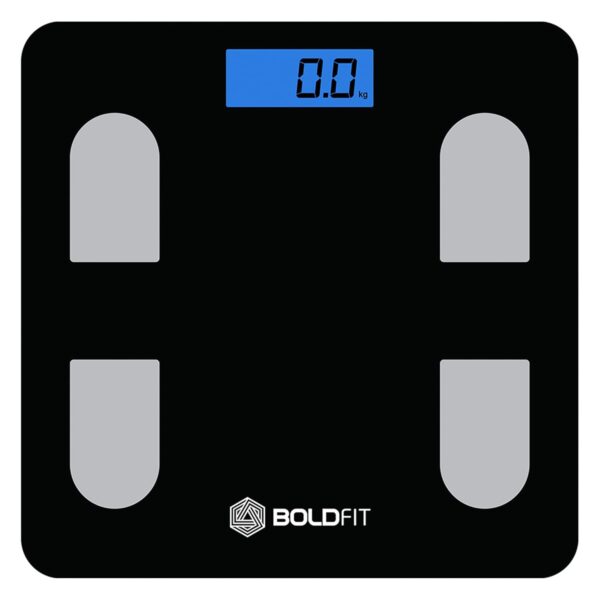 Boldfit Weight Machine for Body Weight Machine Digital Bathroom Scale for Human Body Weight Measurement Extra Thick Weighing Scale with LCD Display 36Months Warranty, Black,Max Weight 180Kgs - Image 2