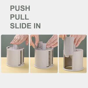 Manual Vegetable Grater for Kitchen, Multifunctional Rotary Drum Vegetables Cutter Grater & Slicer, Cheese Grater, Salad Cutter, Vegetable Shredder, Mandoline Chopper, - Image 5