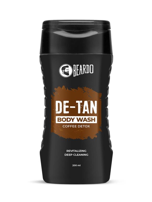 Beardo De-Tan Body Wash for Men, 200ml | Tan Removal and Caffeine Body Wash | Detan With Coffee & Aloe Extracts | For Body & Face | Refreshing Fragrance - Image 2