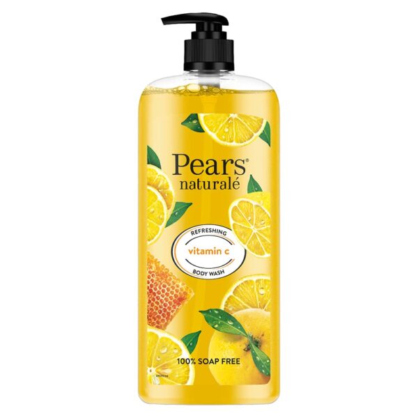 Pears Naturale Refreshing Vitamin C Body Wash with Natural Yuzu Lemon, Vitamin C & Honey Extract | for Refreshed & Radiant Skin| 750 ml - Image 2