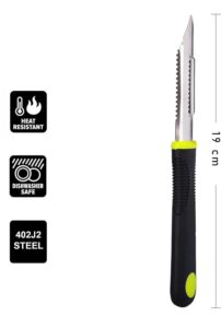 Stewit Fruit Peeler for Kitchen Stainless Steel Vegetable Potato Multipurpose Scrapper (Black Peeler) - Image 4