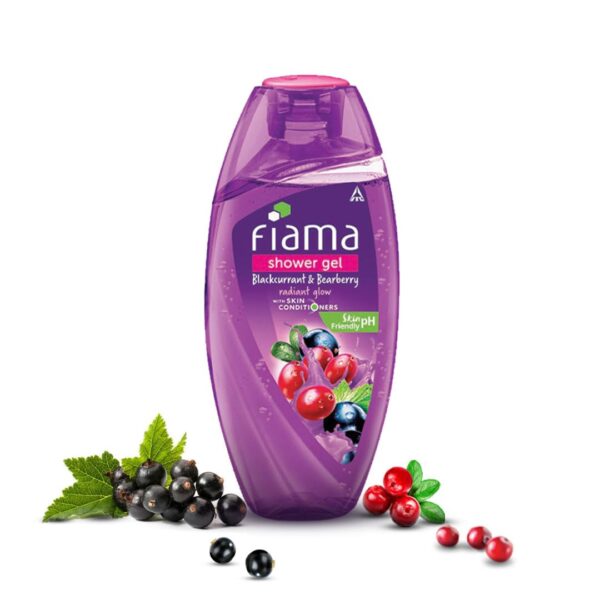 Fiama Body Wash Shower Gel Blackcurrant & Bearberry, 250ml, Body Wash for Women & Men with Skin Conditioners for Radiant Glow, Suitable for All Skin Types - Image 2