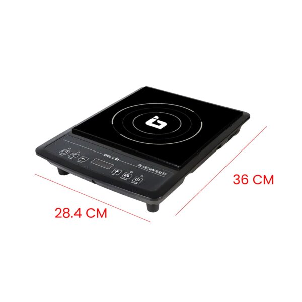 iBELL CROWN SLIM50 Induction Cooktop, 2000W, Auto Shut-Off, Overheat Protection (Black) - Image 6