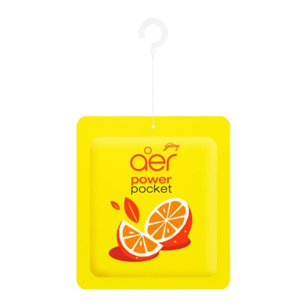 Godrej Aer Power Pocket Tangy Delight (10g) | Air Freshener - Bathroom and Toilet | Lasts 30 days - Image 3