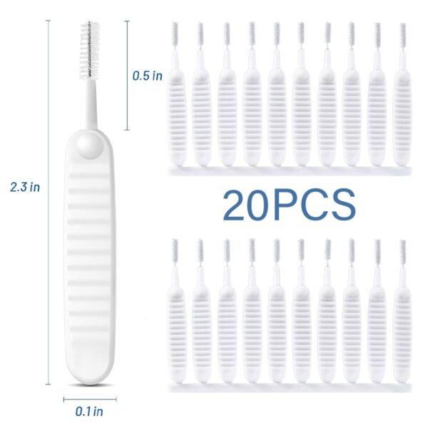 Hodaqe Shower Head Cleaning Brush for Small Hole,Multifunctional Shower Head Cleaner Tool Anti Showerhead Cleaning Brushes Picks for Household Bathroom (20 Pcs) - Image 7