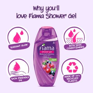 Fiama Body Wash Shower Gel Blackcurrant & Bearberry, 250ml, Body Wash for Women & Men with Skin Conditioners for Radiant Glow, Suitable for All Skin Types - Image 7