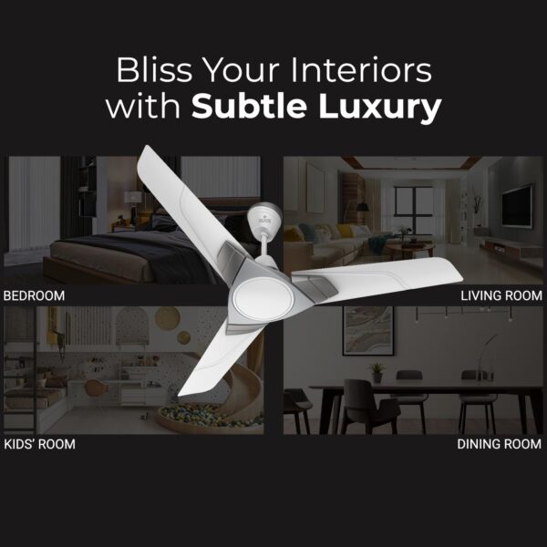 Polycab Aereo Plus Star Rated, 1200mm Ceiling Fan For Home | 100% Copper, High Speed & Air Delivery | Saves Up To 33% Electricity, Rust-Proof Blades, 52 Watt | 3 Years Warranty【Cool Grey Silver】 - Image 7