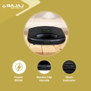 Bajaj New SWX 400 Sandwich Grill Toaster (2 Slice), Black - Image 5