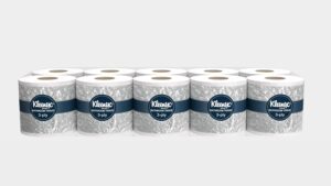 Kleenex® 3 ply Toilet Paper Tissue Roll, 10 Rolls, 240 Pulls/Roll (Total 2,400 Sheets) (82026) - Image 2