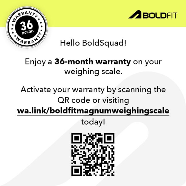 Boldfit Weight Machine for Body Weight Weighing Machine Digital Bathroom Scale for Human Body Weight Measurement Extra Thick Weighing Scale for Large LCD Display 36 Months Warranty -Magnum, Black - Image 3