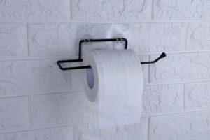 ROYAL BROTHERS Self Adhesive GI Steel Toilet Paper Stand/Tissue Roll Hanger for Bathroom/Nepkin Holder/Towel Holder(Black) (2) - Image 5