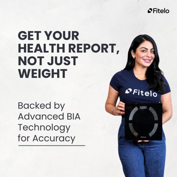 Fitelo Bluetooth Smart Scale, BMI Weight Machine for Body Weight with 18 Body Parameters, Body Fat Analyzer Machine & Body Composition Scale with APP, LED Display & 1 Year Warranty (‎TR-FT 2024) - Image 7