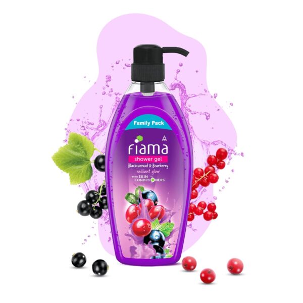 Fiama Body Wash Shower Gel Blackcurrant & Bearberry, 895 ml Family Pack, Body Wash for Women & Men with Skin Conditioners for Radiant Glow, Suitable for All Skin Types - Image 7