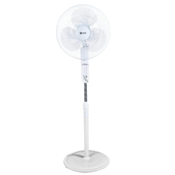 KWW Manza 400mm Pedestal Fan | 100% Copper Winding | Noise and Vibration Free | 3-Speed Control | Jerk Free Oscillation | 2-Yr Warranty (White) - Image 2