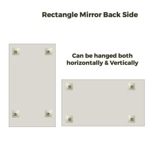 Creative Arts n Frames 5mm Long Big Size Beveled Smooth Edges Rectangular Wall Mount Mirror (24x36 inch) - Image 3