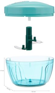Amazon Brand - Solimo Plastic Compact Vegetable Chopper (350 ml, Green) - Image 3