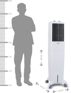 Symphony Diet 50T Portable Air Cooler For Home with Powerful Blower, Honeycomb Pads, i-Pure Technology and Cool Flow Dispenser (50L, White) - Image 7