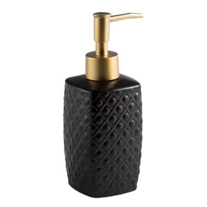 The Better Home 310ml Ceramic Soap Dispenser for wash Basin - Black | Kitchen Accessories Items | Handwash Dispenser Bottle - Image 3