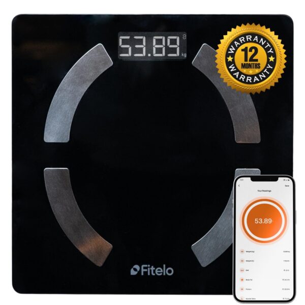 Fitelo Bluetooth Smart Scale, BMI Weight Machine for Body Weight with 18 Body Parameters, Body Fat Analyzer Machine & Body Composition Scale with APP, LED Display & 1 Year Warranty (‎TR-FT 2024) - Image 8