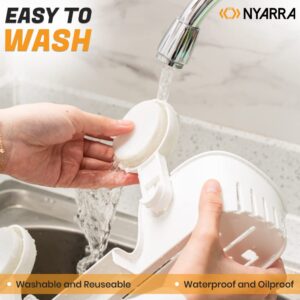 Nyarra ABS Vacuum Suction Spice Bottle Rack Holder, Easy One Push Installation, Storage Shelf With Suction Cup -Multi-Functional Rack Organizer For Jars, Knife, Cutlery-[Nr-0633] - Image 5