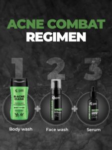 Beardo Body Acne Clear Body Wash for Men 200 ml | With Neem, Tea Tree and Salicylic Acid | Clean Clear Skin | For Body Acne and Skin Purification | B-acne - Image 8