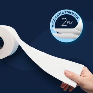 KLEENEX 60049 Toilet Tissue - 2 ply Toilet Paper - 12 Toilet Rolls x 160 Toilet Tissue Sheets - Sheet Size 9.8 x 13.5 cm (1,920 sheets) - Image 6