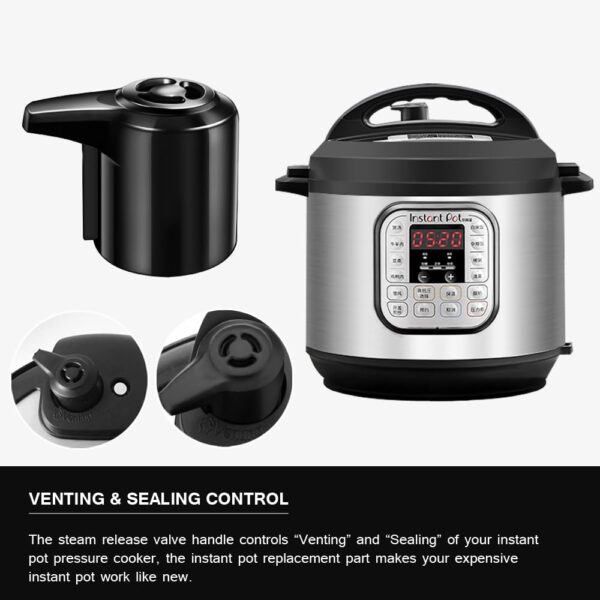 Steam Release Valve Handle Replacement for Instant Pot Duo/Duo Plus 3, 5, 6 and 8 Quart, Mini 3 Qt, Duo50 5 Qt, Duo/Duo Plus 60 6 Qt, and Duo/Duo Plus 80 8 Qt - Image 7