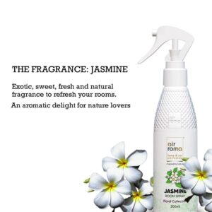 AIR-ROMA Combo of 2 Air Freshener Spray, Fragrance- Rose Original & Jasmine Flower (400ml) - Image 3