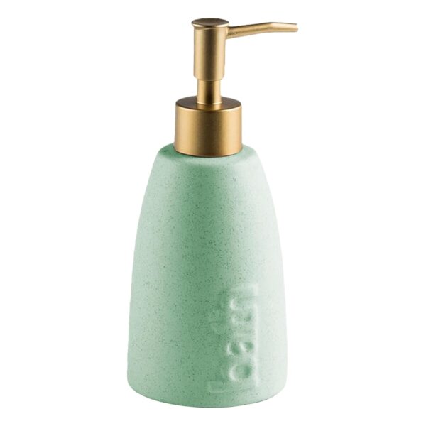 The Better Home 320ml Ceramic Soap Dispenser for wash Basin - Bottle Green | Kitchen Accessories Items | Handwash Dispenser Bottle - Image 8