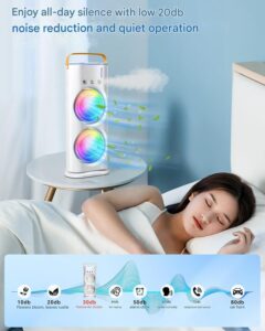 Hespa® Air Cooler for Room Cooling – 3-in-1 Portable Air Conditioner, Personal Arctic Cooler, USB Evaporative Cooling Fan & Humidifier for Home, Office & 3 Wind Speeds - Image 3