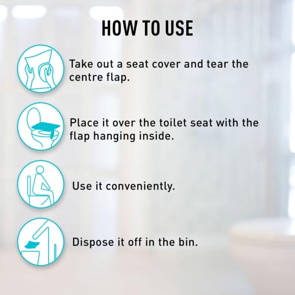 PEE BUDDY Disposable Toilet Seat Covers - 20 Sheets | No Direct Contact with Unhygienic Seats | Easy To Dispose | Nature Friendly | Must Have for Women and Men - Image 7