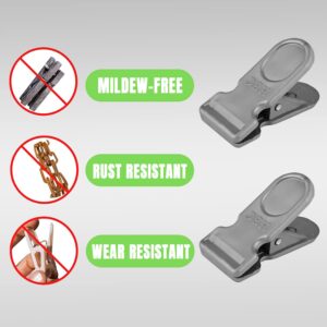 Zureni Heavy Duty Clothes Pins Multipurpose Tight Grip Laundry Clips with Springs Air-Drying Clothing Pin Set for Balcony & Outdoor Use- (Pack of 12, Random Color) - Image 5