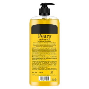Pears Naturale Refreshing Vitamin C Body Wash with Natural Yuzu Lemon, Vitamin C & Honey Extract | for Refreshed & Radiant Skin| 750 ml - Image 3