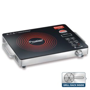 Prestige Infrared Cooktop PIRC 1.0 | 2200W, Stainless Steel & Ceramic | Adjustable Temperature Control | Cool Touch Handle | 1-Year Warranty | Black - Image 3