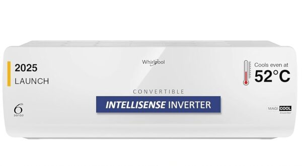 Whirlpool 1.0 Ton 3 Star, Magicool Inverter Split AC (MAGICOOL 10T 3S INV CNV S5K1PP0, Copper, Convertible 4-in-1 Cooling Mode, HD Filter White) - Image 2