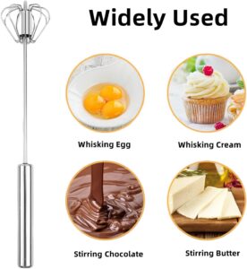 DLEST Hand Blender | Stainless Steel Automatic Blender | Hand Blender for Kitchen | Butter Milk & Lassi Maker | Mixer Hand Blender | Egg Beater Mixer | Silver 9inch - Image 4